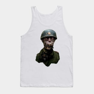 Zombie Nazi Head, WW2 zombie soldier Tank Top